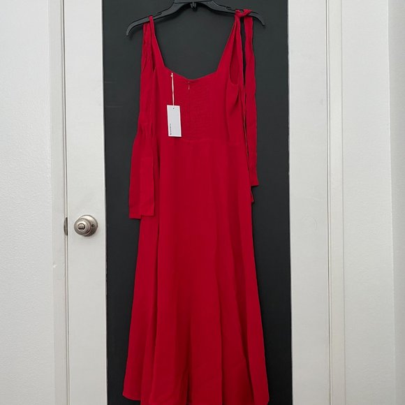 Reformation Red Midi Dress - Picture 5 of 6
